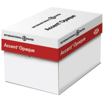 Accent® Opaque White Smooth 80 lb. Uncoated Cover 19x13 in. 800 Sheets per Carton